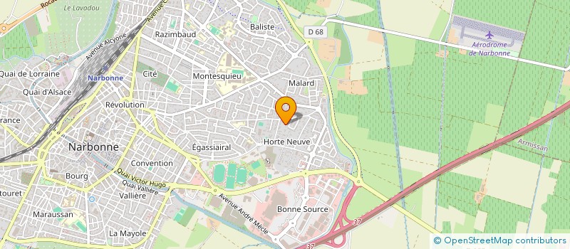localisation de l'entreprise SCI AFRIAT à NARBONNE