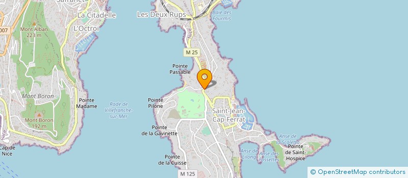 localisation de l'entreprise SCI AFRIQUE  SAINT-JEAN-CAP-FERRAT