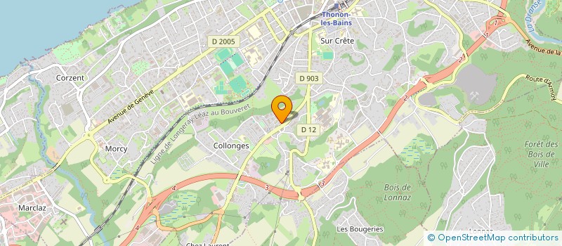 localisation de l'entreprise SCI AFS à THONON-LES-BAINS