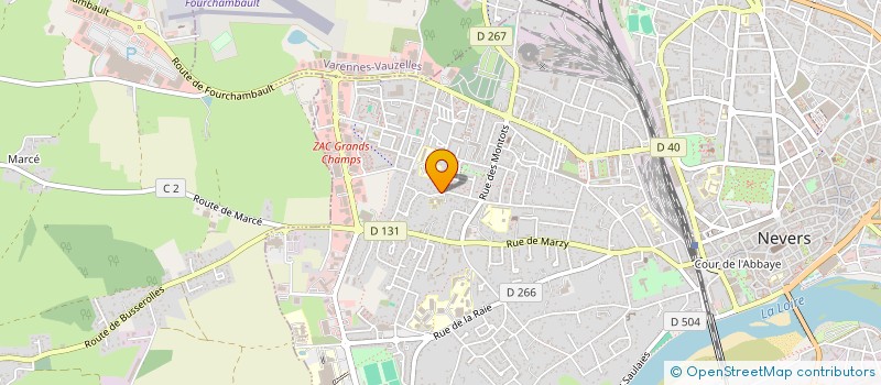 localisation de l'entreprise SCI AFS  NEVERS