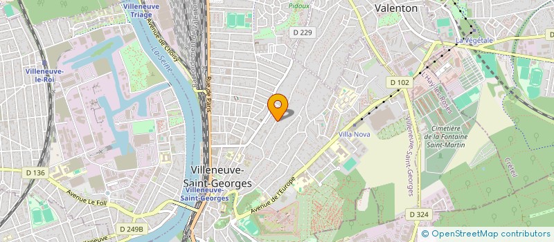 localisation de l'entreprise SCI AFSA  VILLENEUVE-SAINT-GEORGES