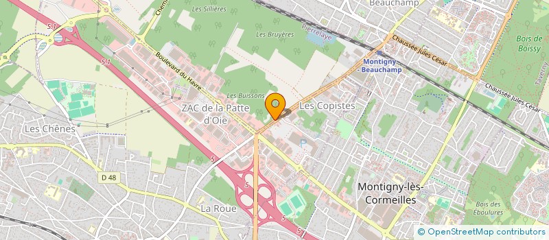 localisation de l'entreprise SCI AFSAR FAMILY  PIERRELAYE