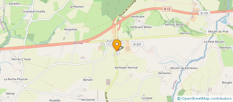 localisation de l'entreprise SCI AFT KERMAT  GUICLAN