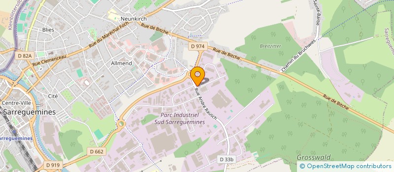 localisation de l'entreprise SCI AG à SARREGUEMINES
