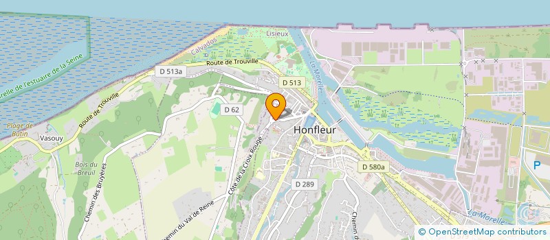 localisation de l'entreprise SCI AG BERTHELOT à HONFLEUR