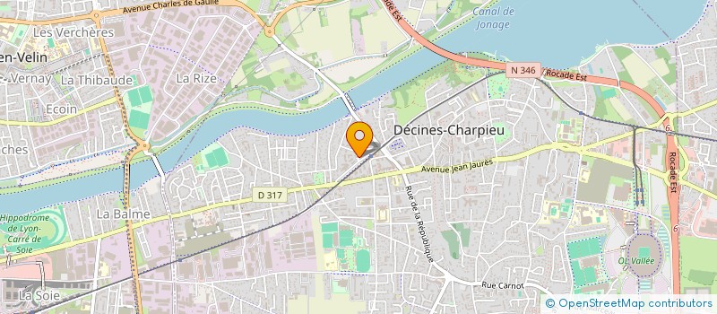 localisation de l'entreprise SCI AG CONCEPT  DECINES CHARPIEU