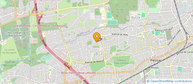 localisation de l'entreprise SCI AG FABRE  PESSAC