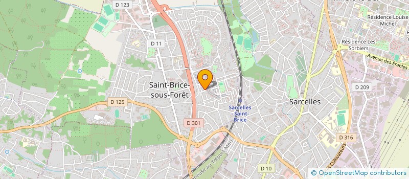 localisation de l'entreprise SCI AG INVEST à SAINT-BRICE-SOUS-FORET