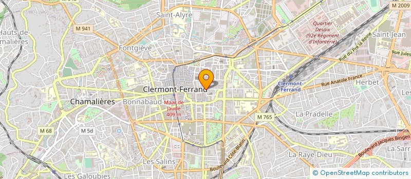 localisation de l'entreprise SCI AG2C DEMOLLE  CLERMONT-FERRAND