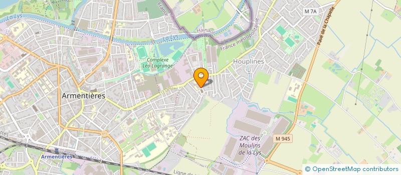 localisation de l'entreprise SCI AG2J  HOUPLINES