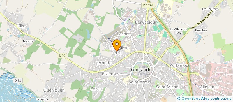 localisation de l'entreprise SCI AG2M  GUERANDE