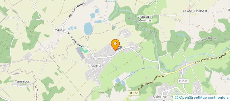 localisation de l'entreprise SCI AG2M  CRACHIER