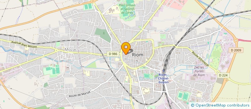 localisation de l'entreprise SCI AG2S  RIOM