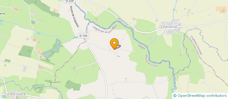 localisation de l'entreprise SCI AG2T à SEGRE-EN-ANJOU BLEU
