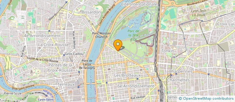 localisation de l'entreprise SCI AGA 2010  LYON