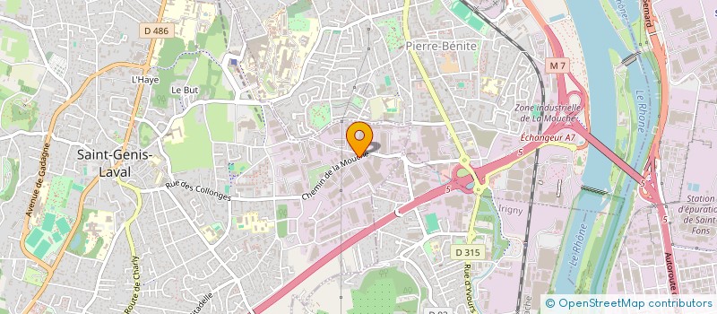 localisation de l'entreprise SCI AGA  SAINT-GENIS-LAVAL