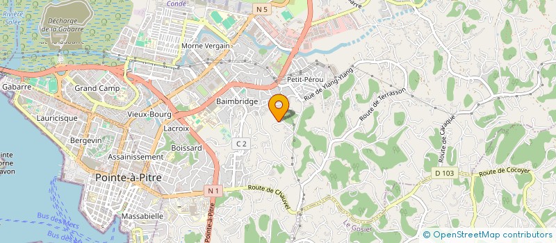 localisation de l'entreprise SCI AGA INVEST  LES ABYMES