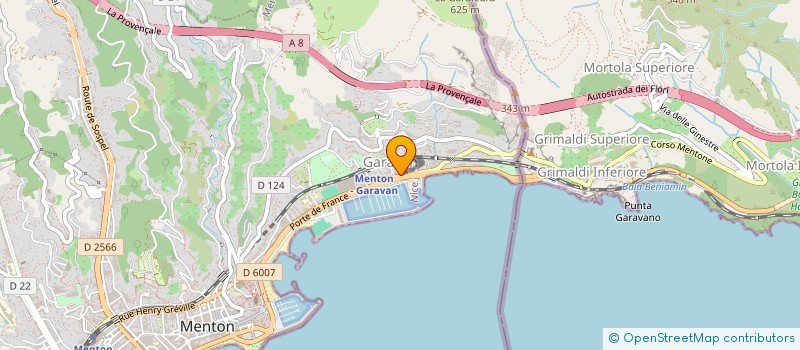 localisation de l'entreprise SCI AGAIN à MENTON