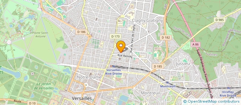 localisation de l'entreprise SCI AGALINE à VERSAILLES