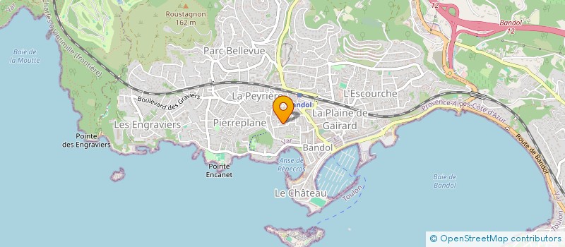 localisation de l'entreprise SCI AGALIS BAND à BANDOL