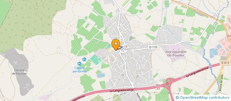 localisation de l'entreprise SCI AGALMA  POUSSAN