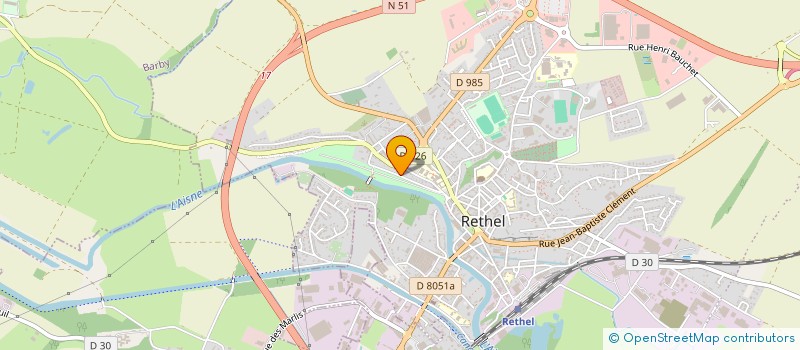 localisation de l'entreprise SCI AGAMAT  RETHEL