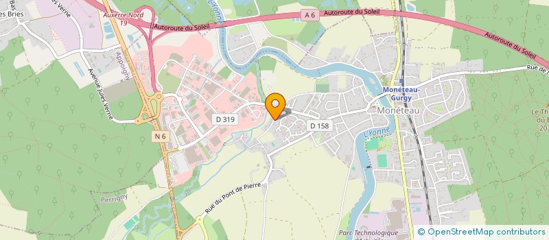 localisation de l'entreprise SCI AGAMI à MONETEAU