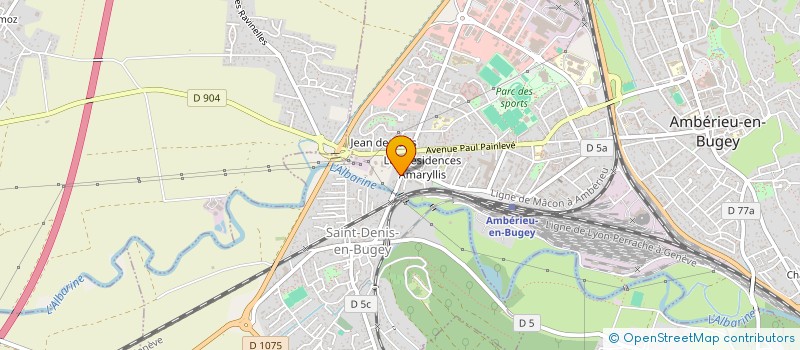 localisation de l'entreprise SCI AGAMI  AMBERIEU-EN-BUGEY