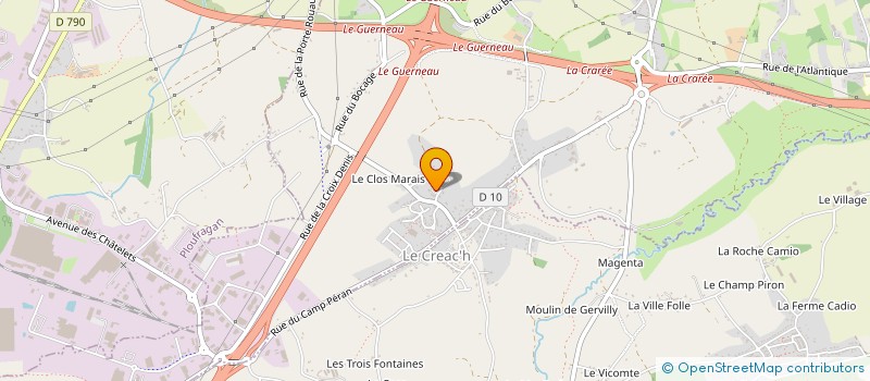 localisation de l'entreprise SCI AGAPA  TREGUEUX