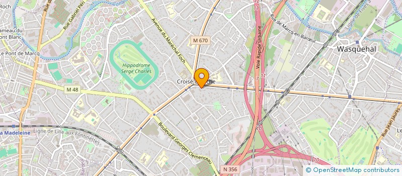 localisation de l'entreprise SCI AGAPANTHE  MARCQ-EN-BARUL