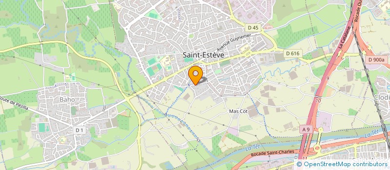 localisation de l'entreprise SCI AGAPANTHE  SAINT-ESTEVE