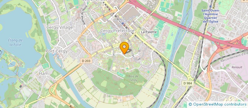 localisation de l'entreprise SCI AGAPE  CERGY