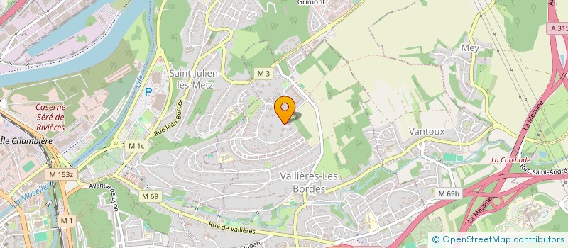 localisation de l'entreprise SCI AGAPE  METZ