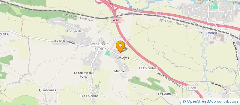 localisation de l'entreprise SCI AGAPIE  NIVOLAS-VERMELLE