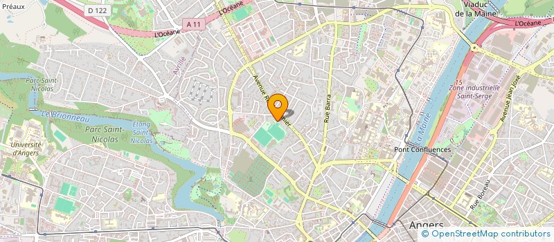 localisation de l'entreprise SCI AGAPORNIS à ANGERS