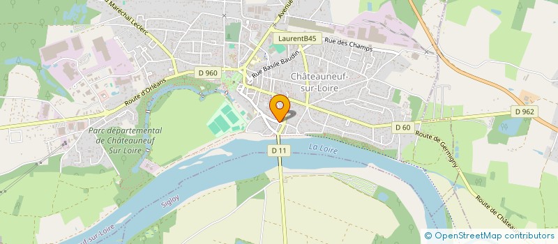 localisation de l'entreprise SCI AGAR à CHATEAUNEUF-SUR-LOIRE