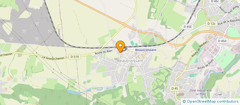 localisation de l'entreprise SCI AGARAN IMMO  BEAUCROISSANT