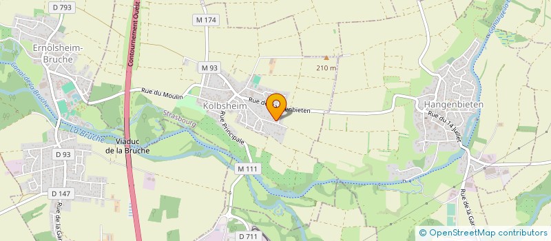 localisation de l'entreprise SCI AGARMA  KOLBSHEIM