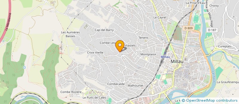 localisation de l'entreprise SCI AGASI  MILLAU