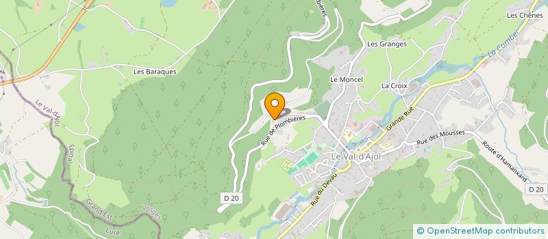 localisation de l'entreprise SCI AGASSE  LE VAL-D'AJOL