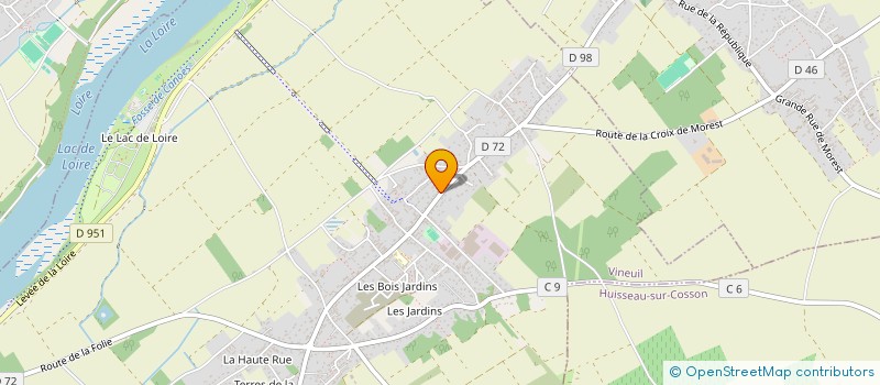 localisation de l'entreprise SCI AGATAN  VINEUIL