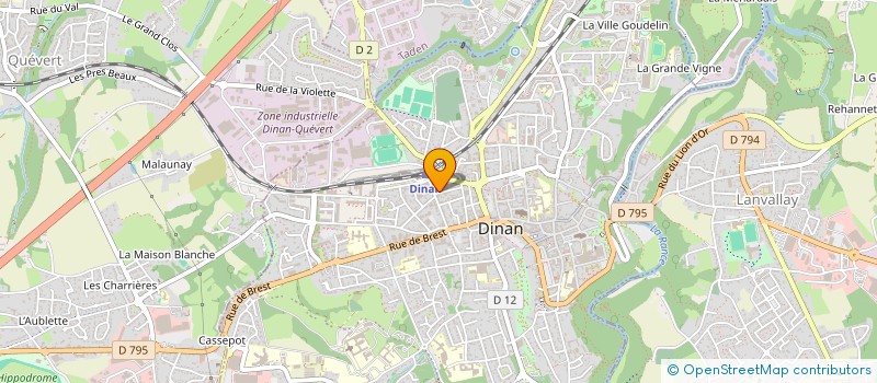 localisation de l'entreprise SCI AGATE  DINAN