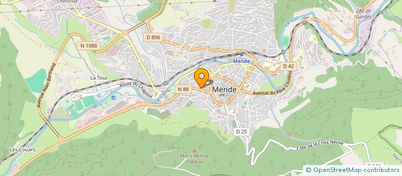 localisation de l'entreprise SCI AGATE BLEUE  MENDE