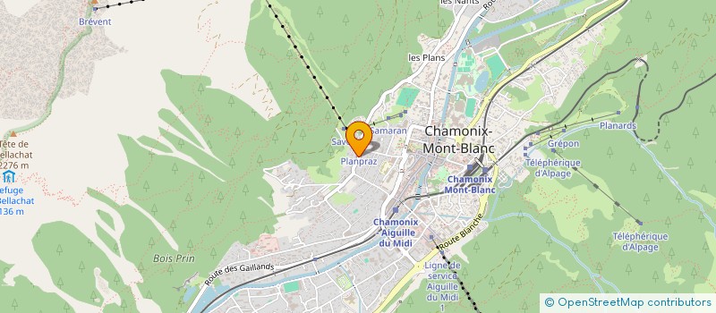 localisation de l'entreprise SCI AGATHA à CHAMONIX-MONT-BLANC