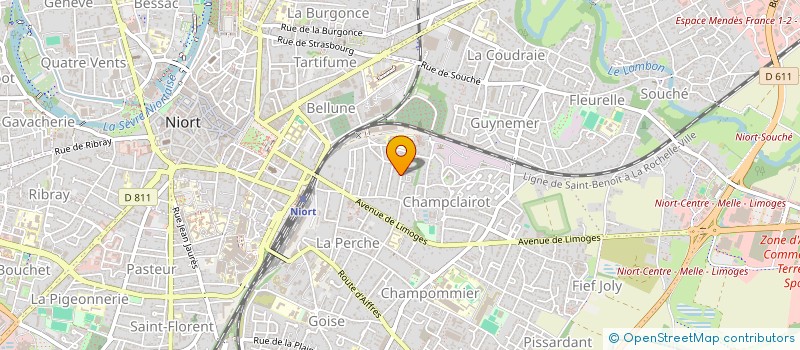 localisation de l'entreprise SCI AGATHA  NIORT