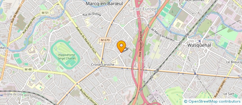 localisation de l'entreprise SCI AGATHA à MARCQ-EN-BARŒUL