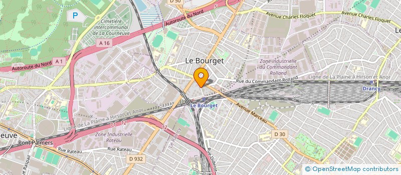 localisation de l'entreprise SCI AGATHE à LE BOURGET