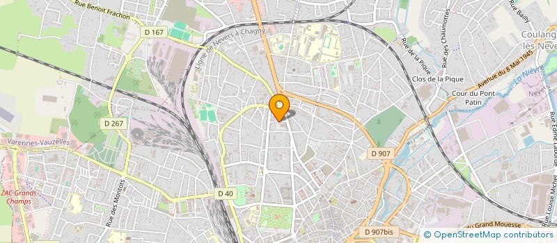localisation de l'entreprise SCI AGATHE à NEVERS