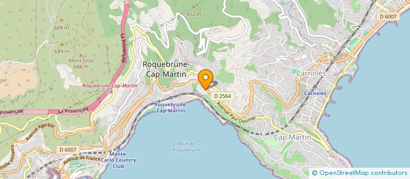 localisation de l'entreprise SCI AGATHE à ROQUEBRUNE-CAP-MARTIN