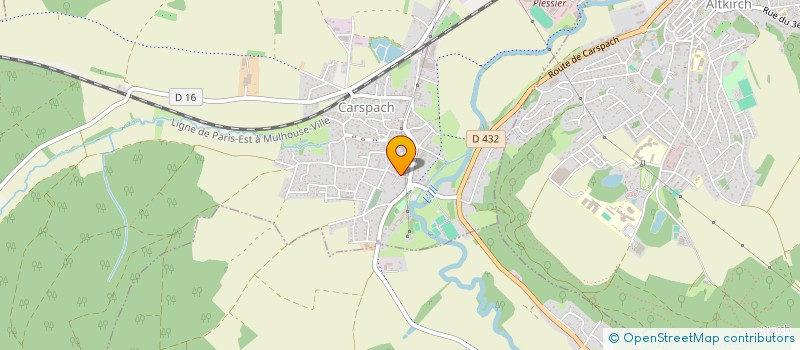 localisation de l'entreprise SCI AGATHE  CARSPACH